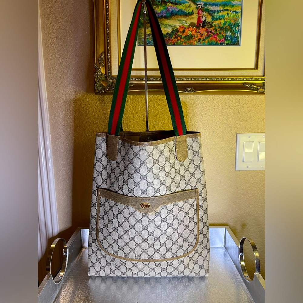 Vintage Web Strap Tote GG
Coated Canvas